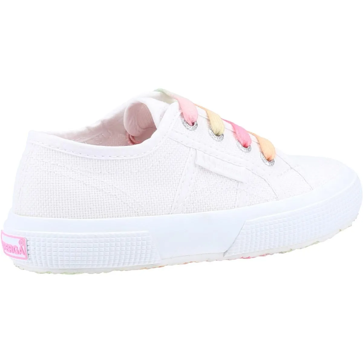 Superga 2750 Shaded Lace Trainer White/Candy Multicolour