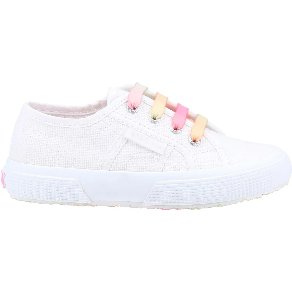 Superga 2750 Shaded Lace Trainer White/Candy Multicolour