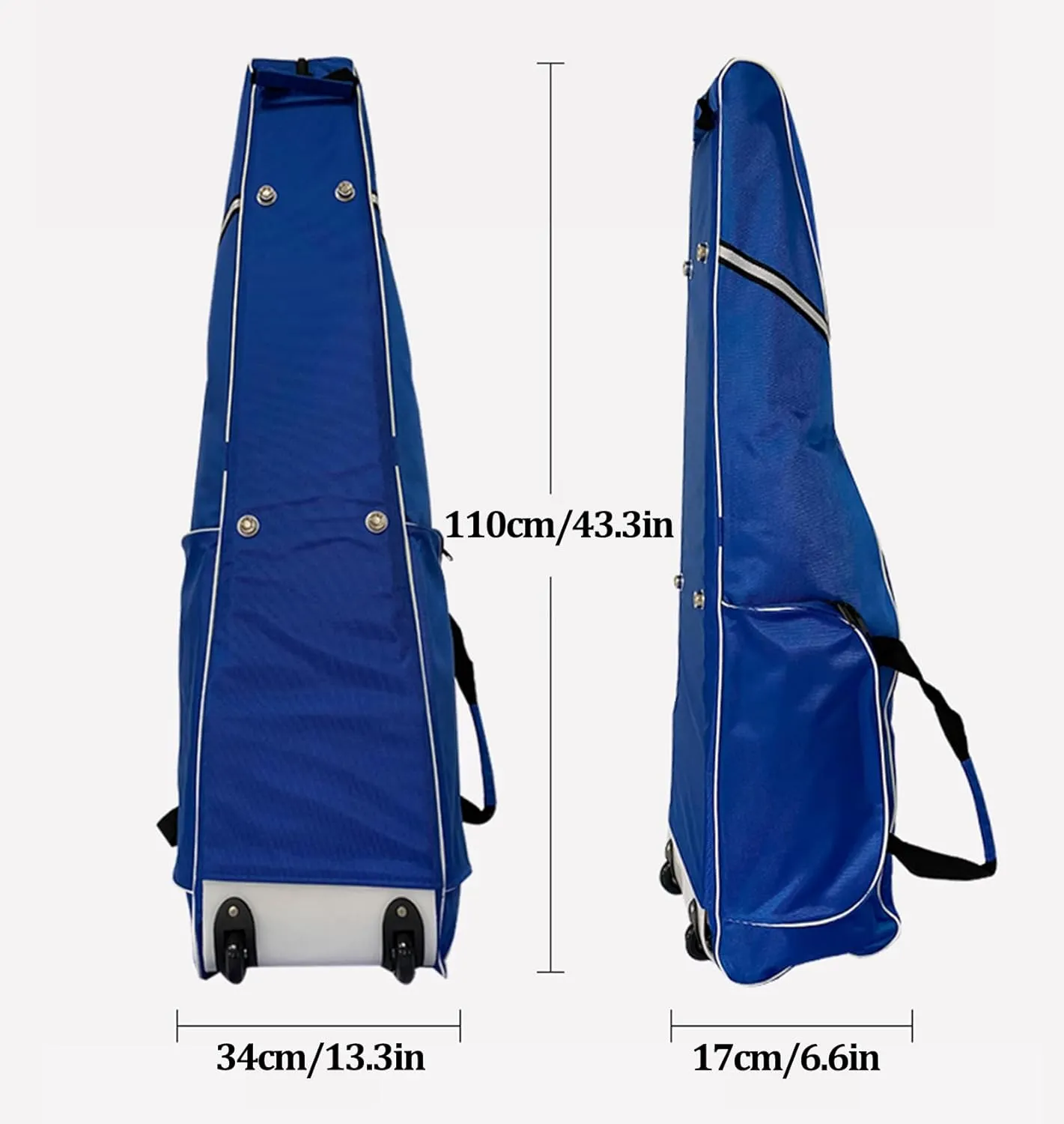 TBQATNTS Fencing Suit Pull Rod Type Sword Bag with Wheels - Suitable for Foil/Epee/Saber Mask and Fencing Gear