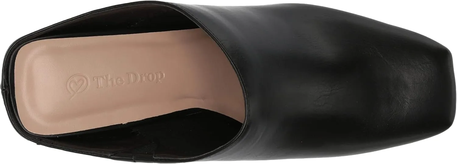 The Drop Women's Avena Square-Toe Block-Heel Mule