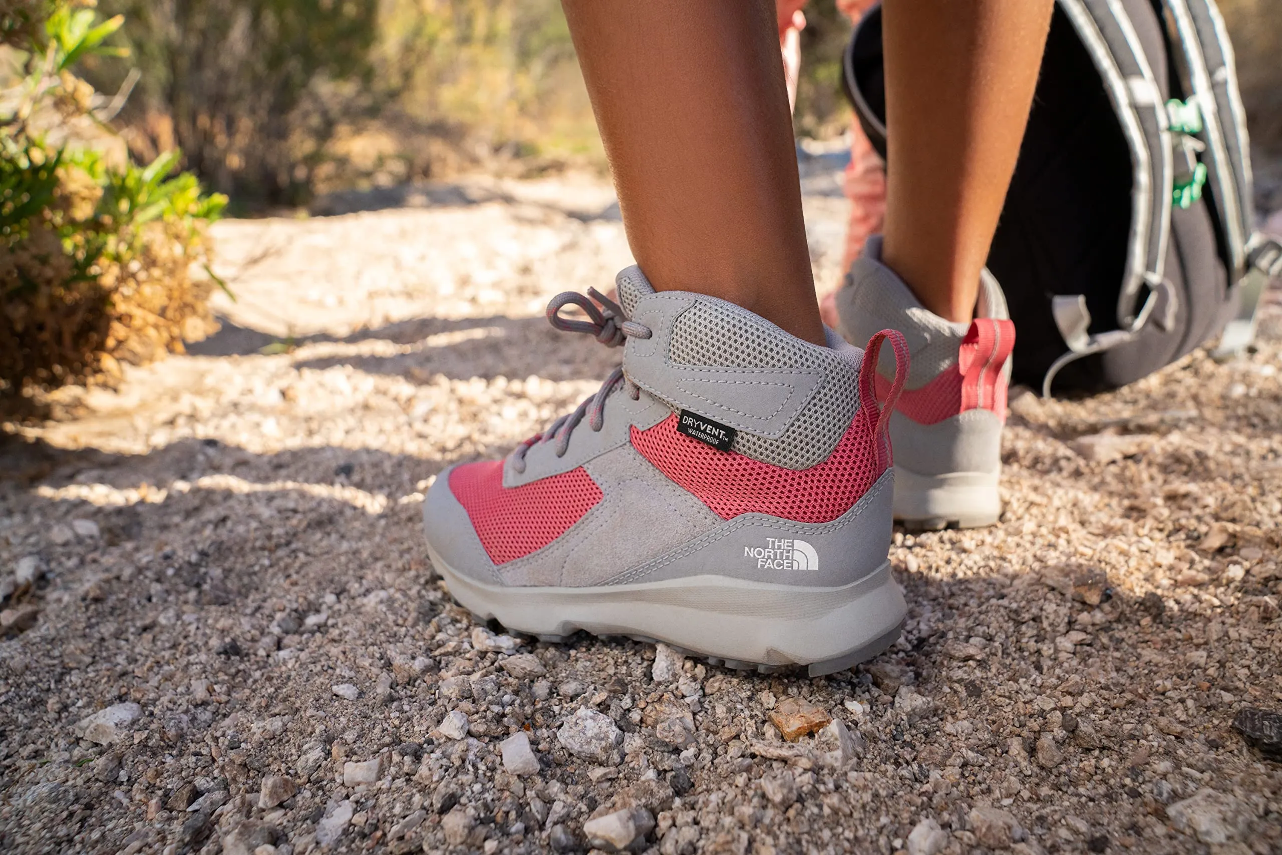 THE NORTH FACE Jr Hedgehog Hiker II Mid WP, Meld Grey/Slate Rose, 4