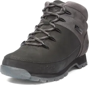 Timberland Men's Euro Sprint Hiker, Black Nubuck with Dark Grey, 7.5 Medium