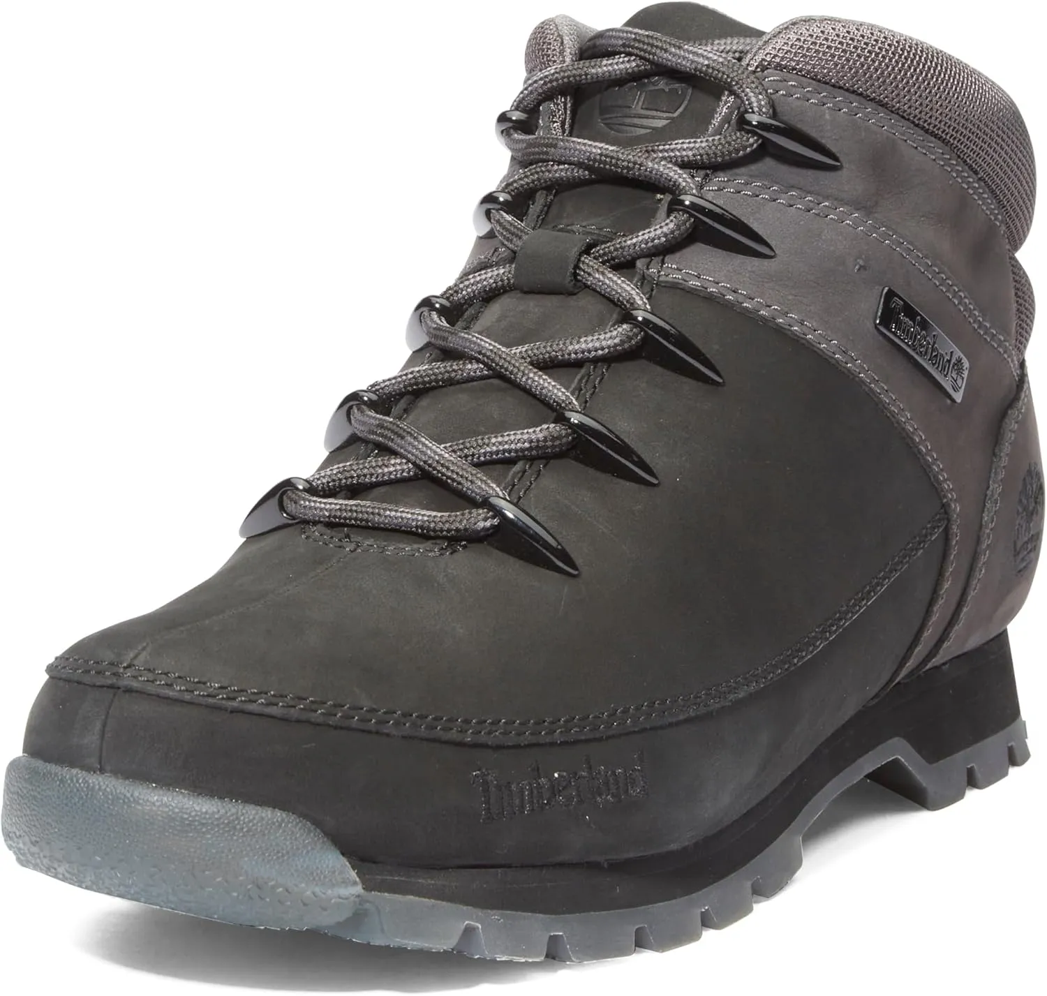 Timberland Men's Euro Sprint Hiker, Black Nubuck with Dark Grey, 7.5 Medium