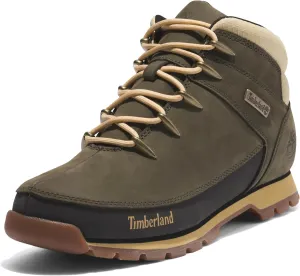 Timberland Men's Euro Sprint Hiker, Dark Green Nubuck, 10 Medium