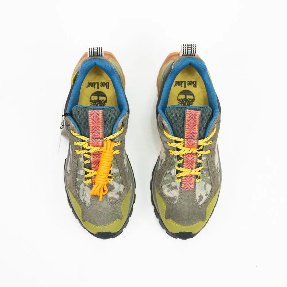 Timberland Solar Ridge WP LF Hiker Olive Green Yellow Blue Orange Suede Sneaker