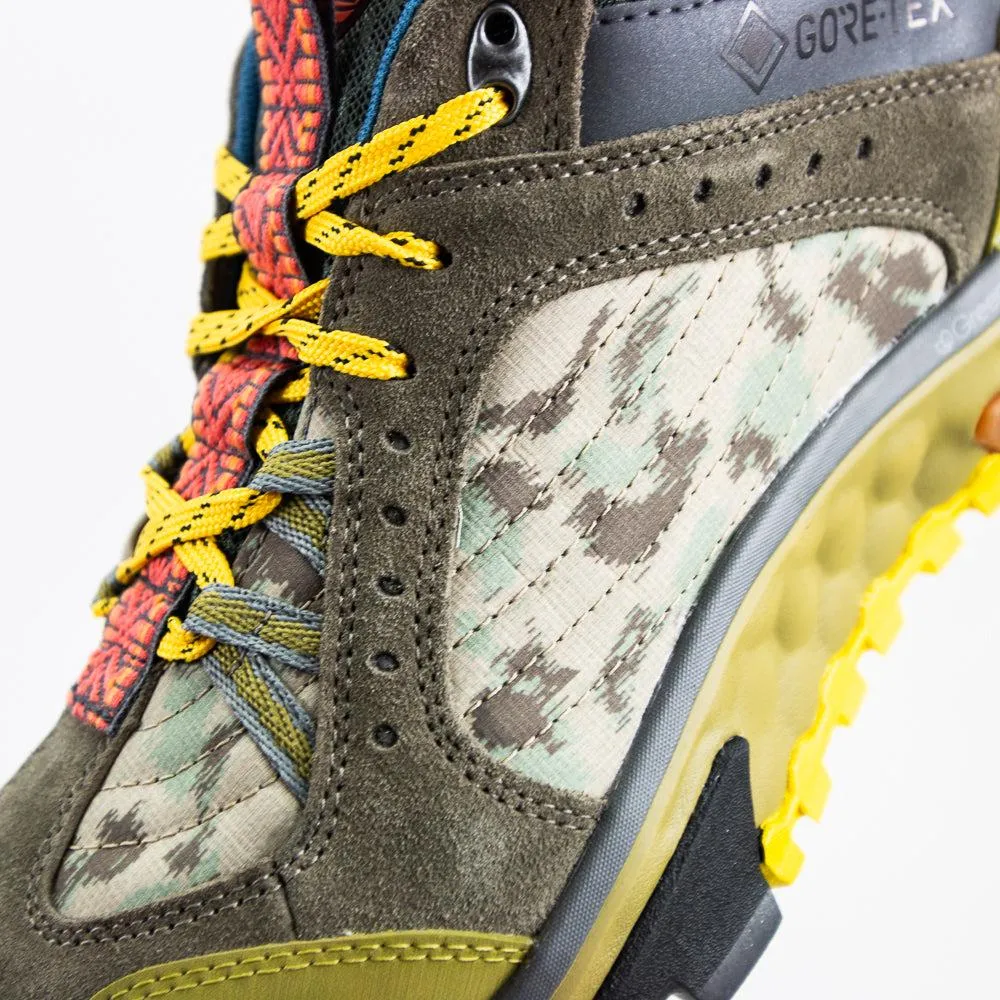 Timberland Solar Ridge WP LF Hiker Olive Green Yellow Blue Orange Suede Sneaker