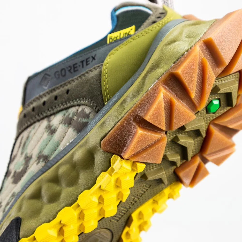 Timberland Solar Ridge WP LF Hiker Olive Green Yellow Blue Orange Suede Sneaker
