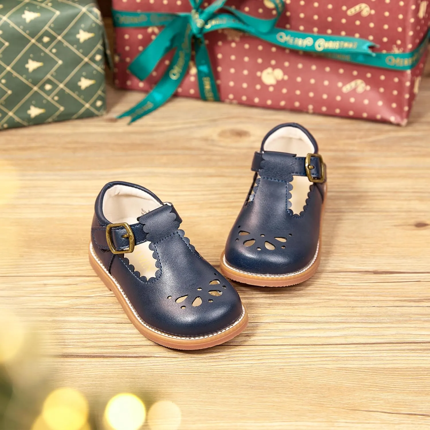 Toddler Girl Mary Jane Dress Shoes-Little Girl School Uniform Shoes for Wedding Party
