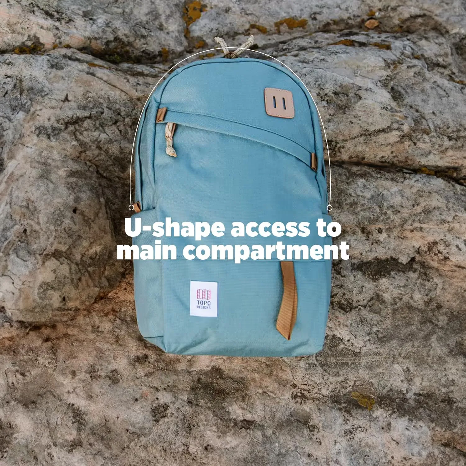 Topo Designs Daypack Classic - Coral/peppercorn - One Size