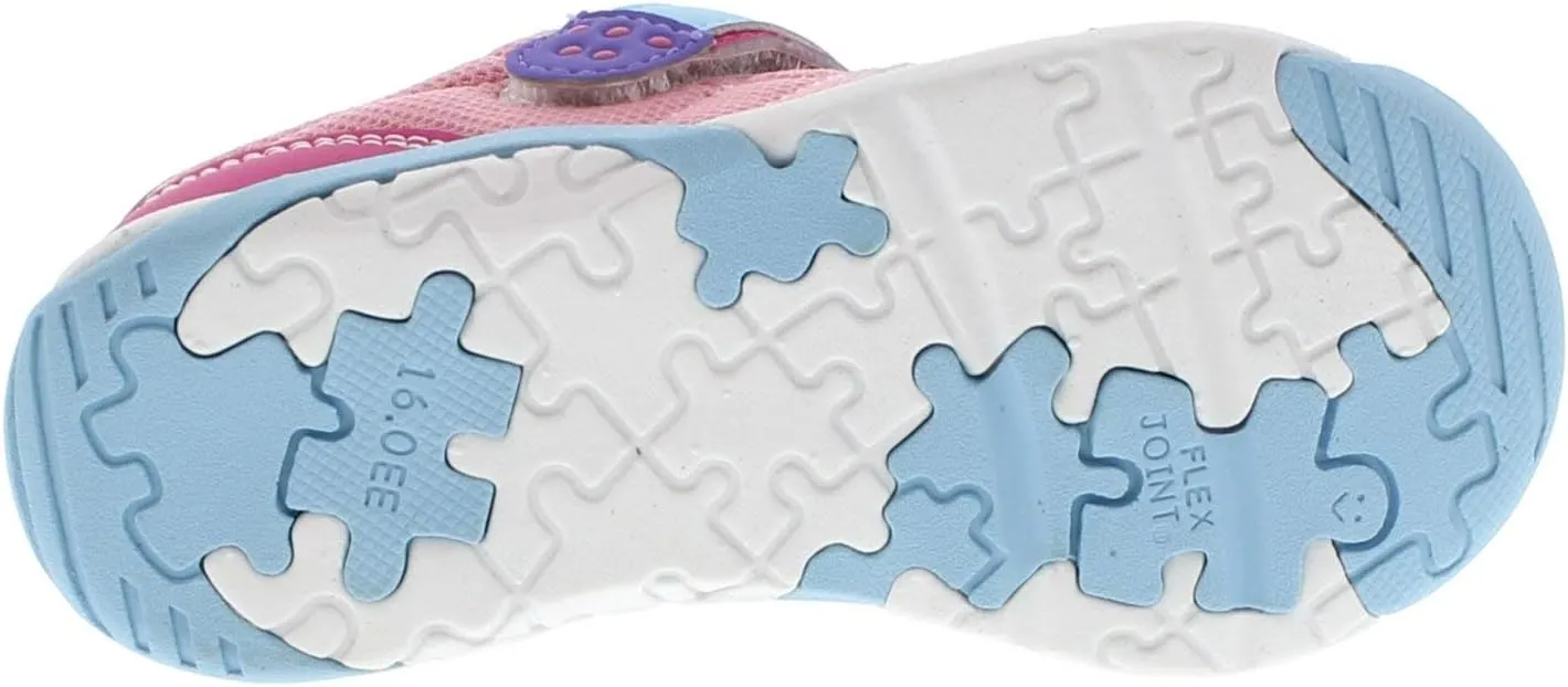 TSUKIHOSHI 1521 KAZ Strap-Closure Machine-Washable Child Sneaker Shoe with Wide Toe Box and Slip-Resistant, Non-Marking Outsole - For Toddlers and Little Kids, Ages 1-8