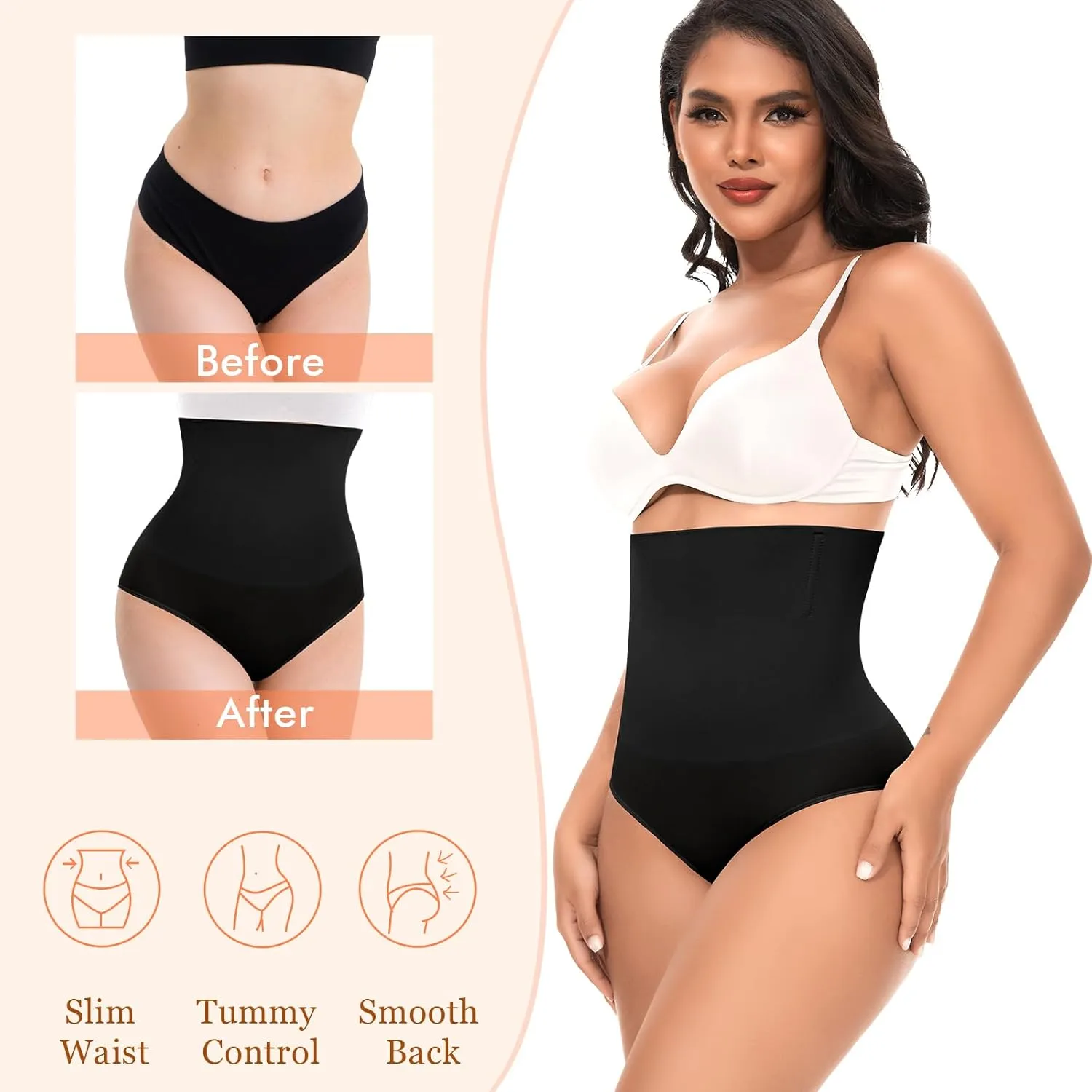 Tummy Control Shapewear Underwear for Women High Waisted Body Shaper Panties Slimming Girdle Shaping Briefs