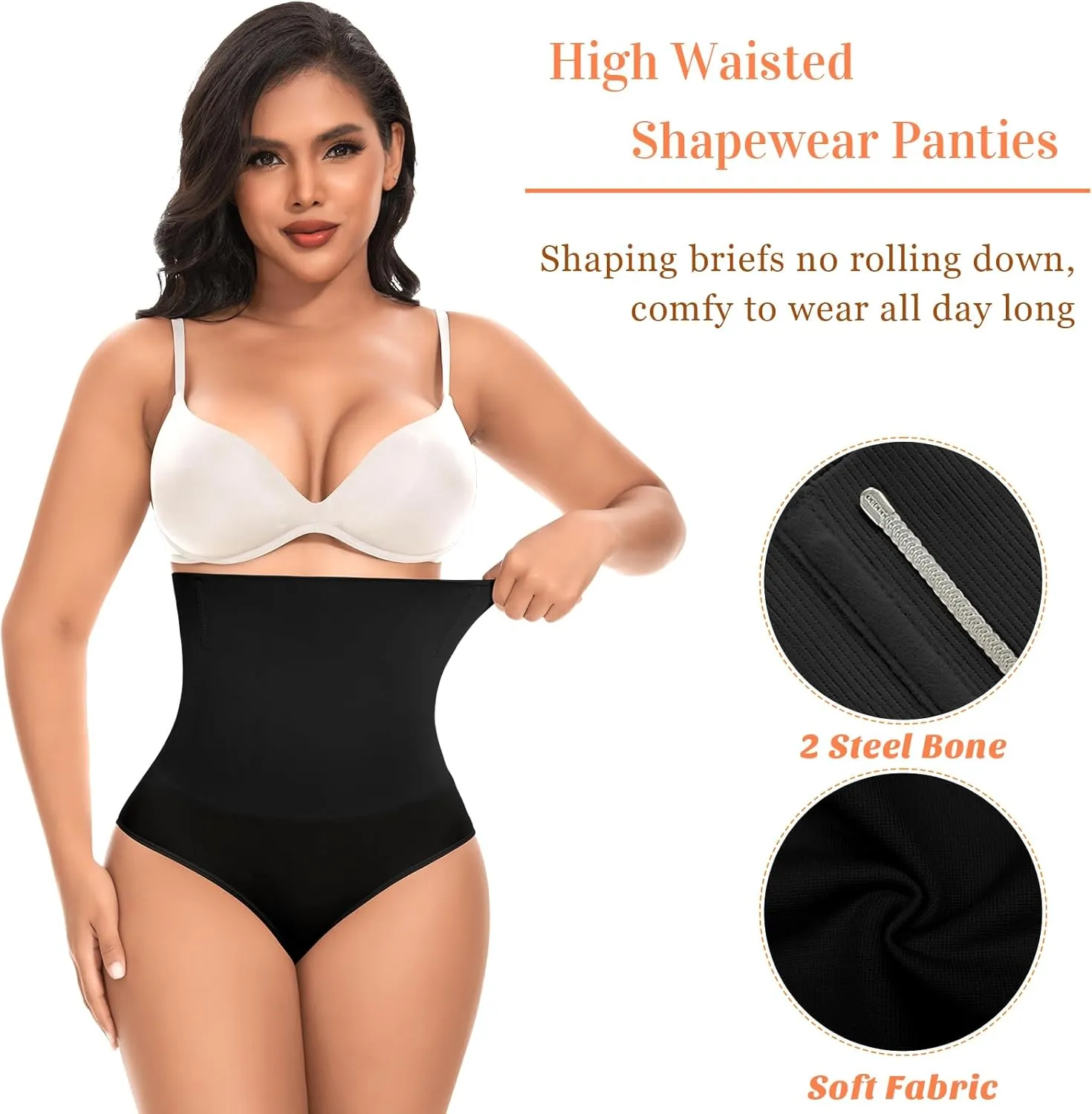 Tummy Control Shapewear Underwear for Women High Waisted Body Shaper Panties Slimming Girdle Shaping Briefs
