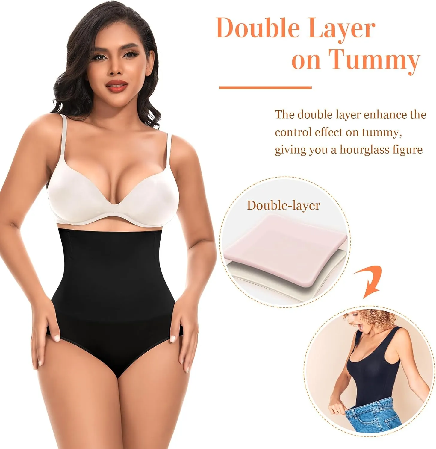 Tummy Control Shapewear Underwear for Women High Waisted Body Shaper Panties Slimming Girdle Shaping Briefs