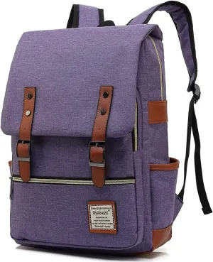 UGRACE Slim Business Laptop Backpack Elegant Casual Daypacks Outdoor Sports Rucksack College Shoulder Bag for Men Women, Tear Resistant Unique Travelling Backpack Fits up to 15.6Inch Laptop in Violet
