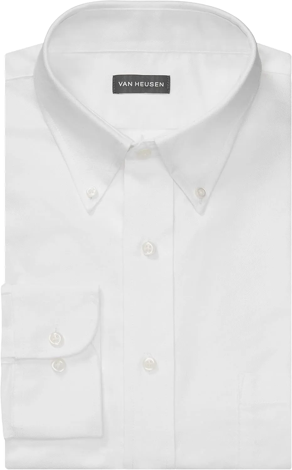 Van Heusen Men's Dress Shirt Regular Fit Oxford Solid