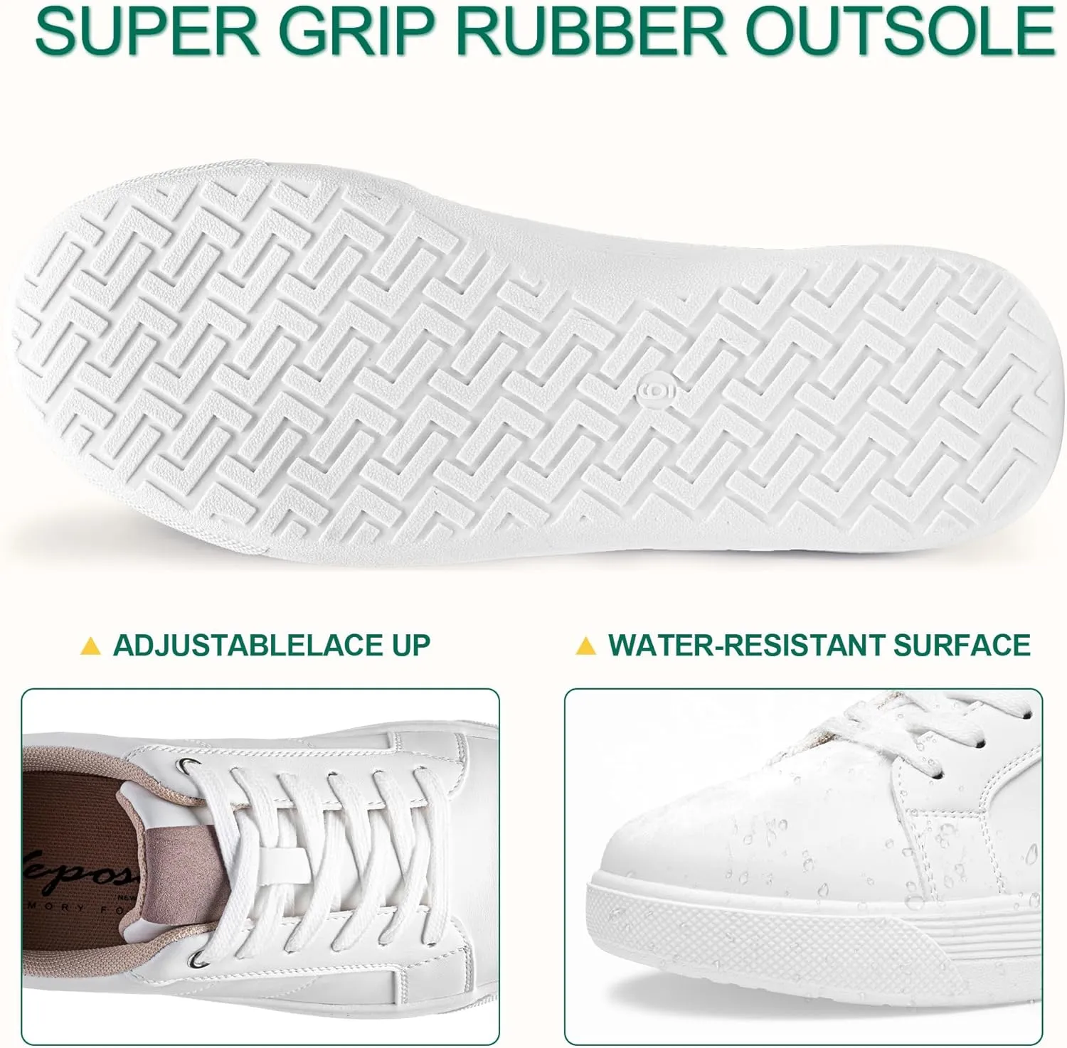 Vepose White Sneakers 8013 Casual Fashion Comfortable Classic Shoes for Walking