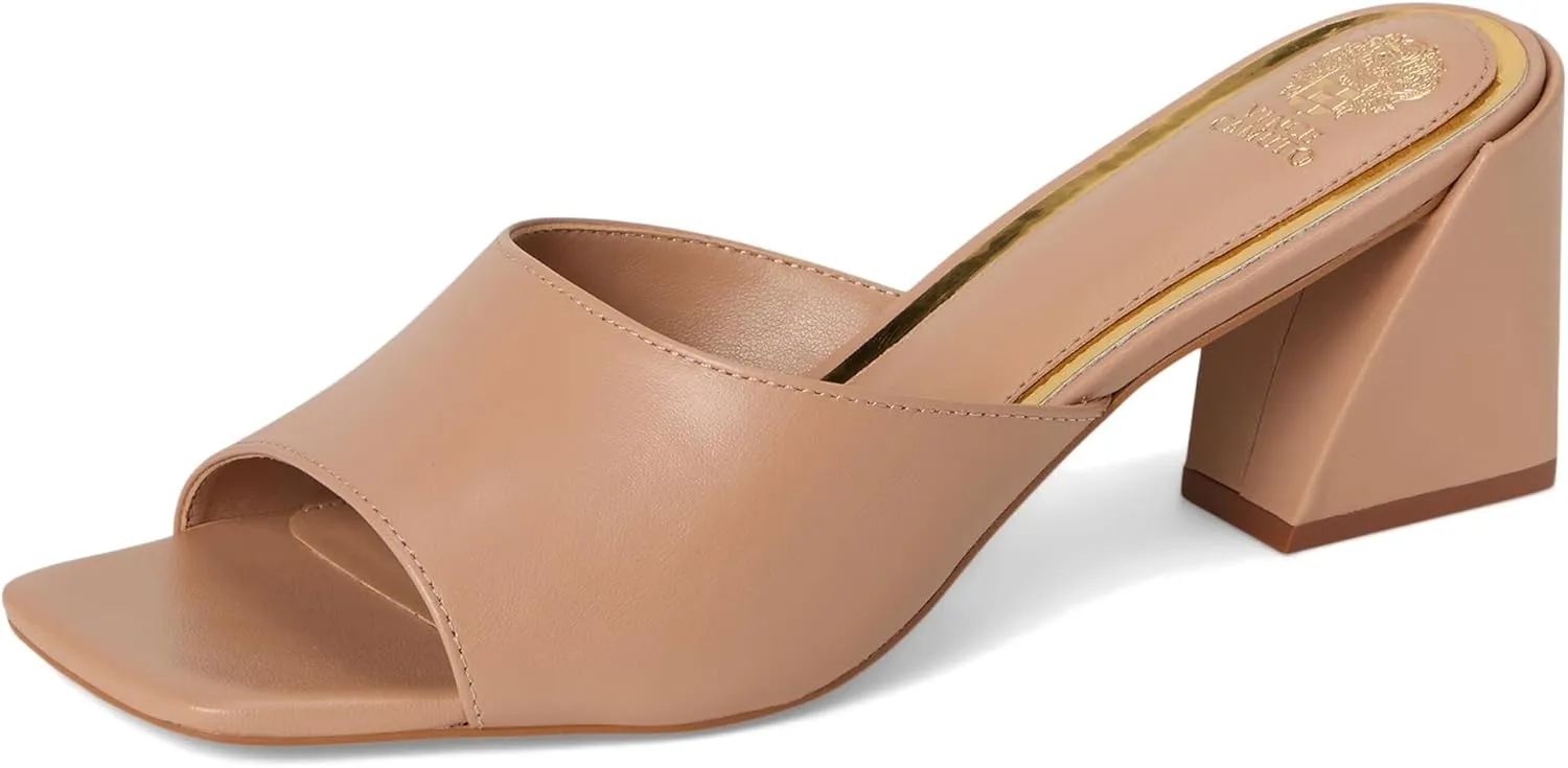 Vince Camuto Women's Sacha Block Heel Mule Sandal Heeled