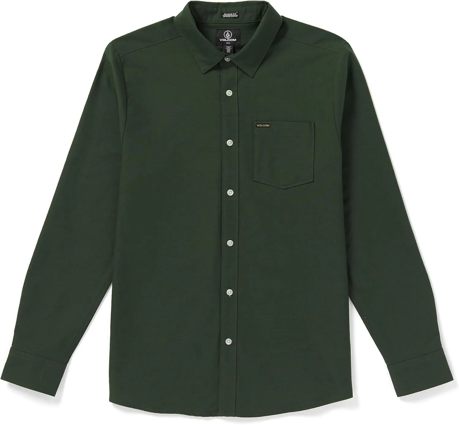Volcom Men's Veeco Oxford Long Sleeve Button Down Shirt