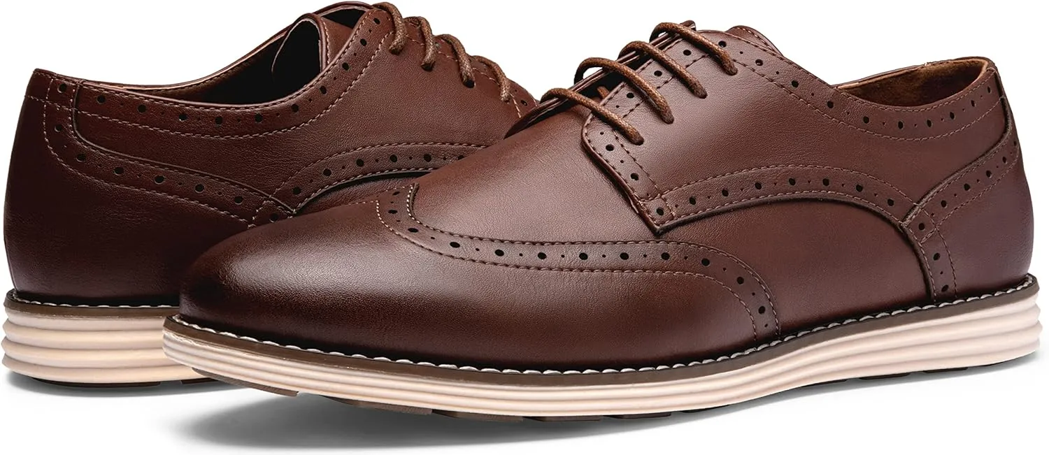 Vostey Men's Casual Dress Shoes Oxford Shoes Business Dress Dress Shoes for Men