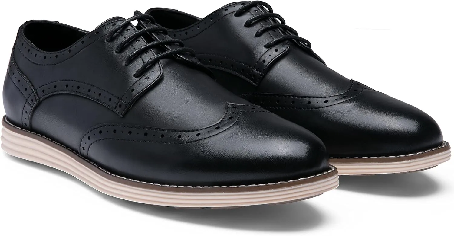 Vostey Men's Casual Dress Shoes Oxford Shoes Business Dress Dress Shoes for Men
