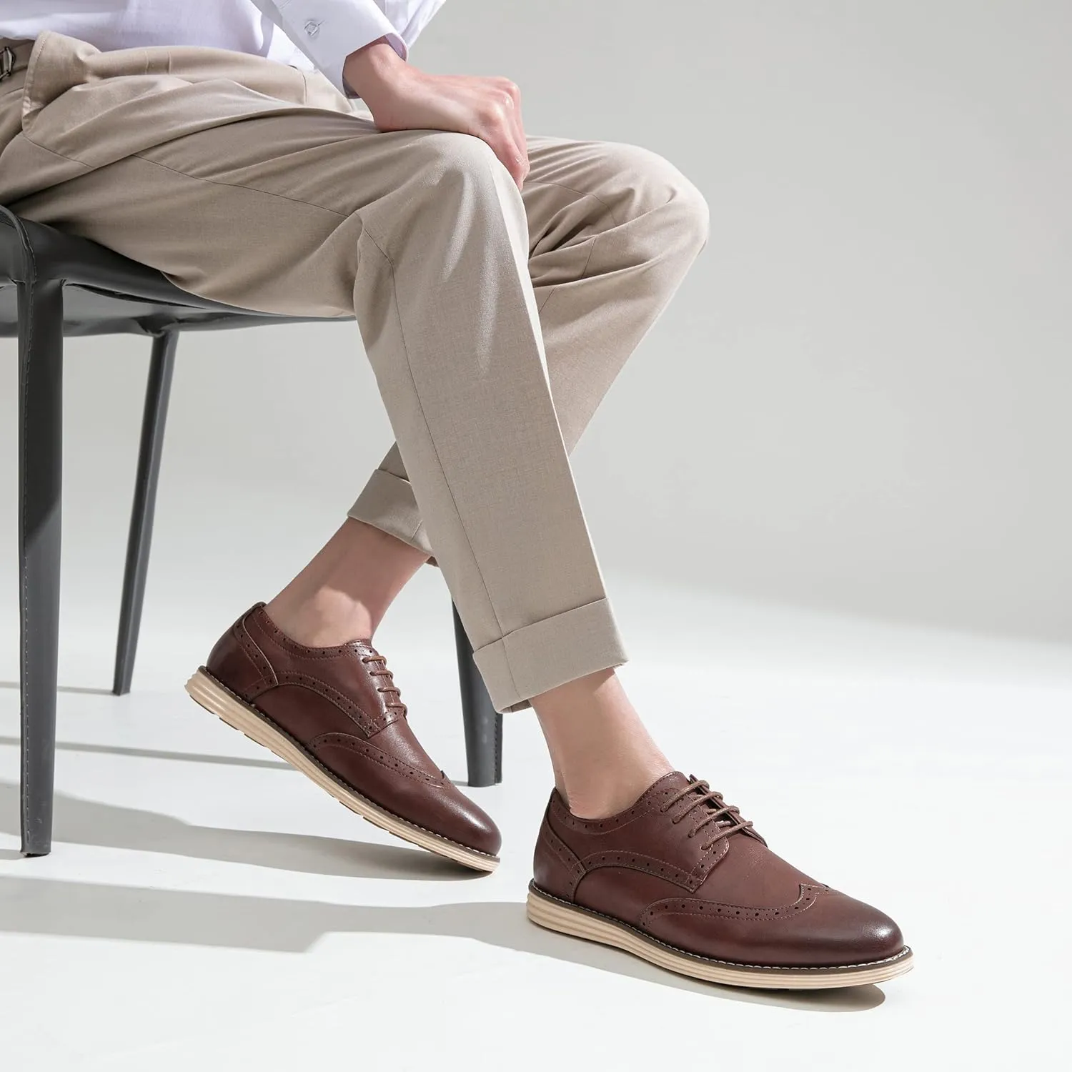 Vostey Men's Casual Dress Shoes Oxford Shoes Business Dress Dress Shoes for Men