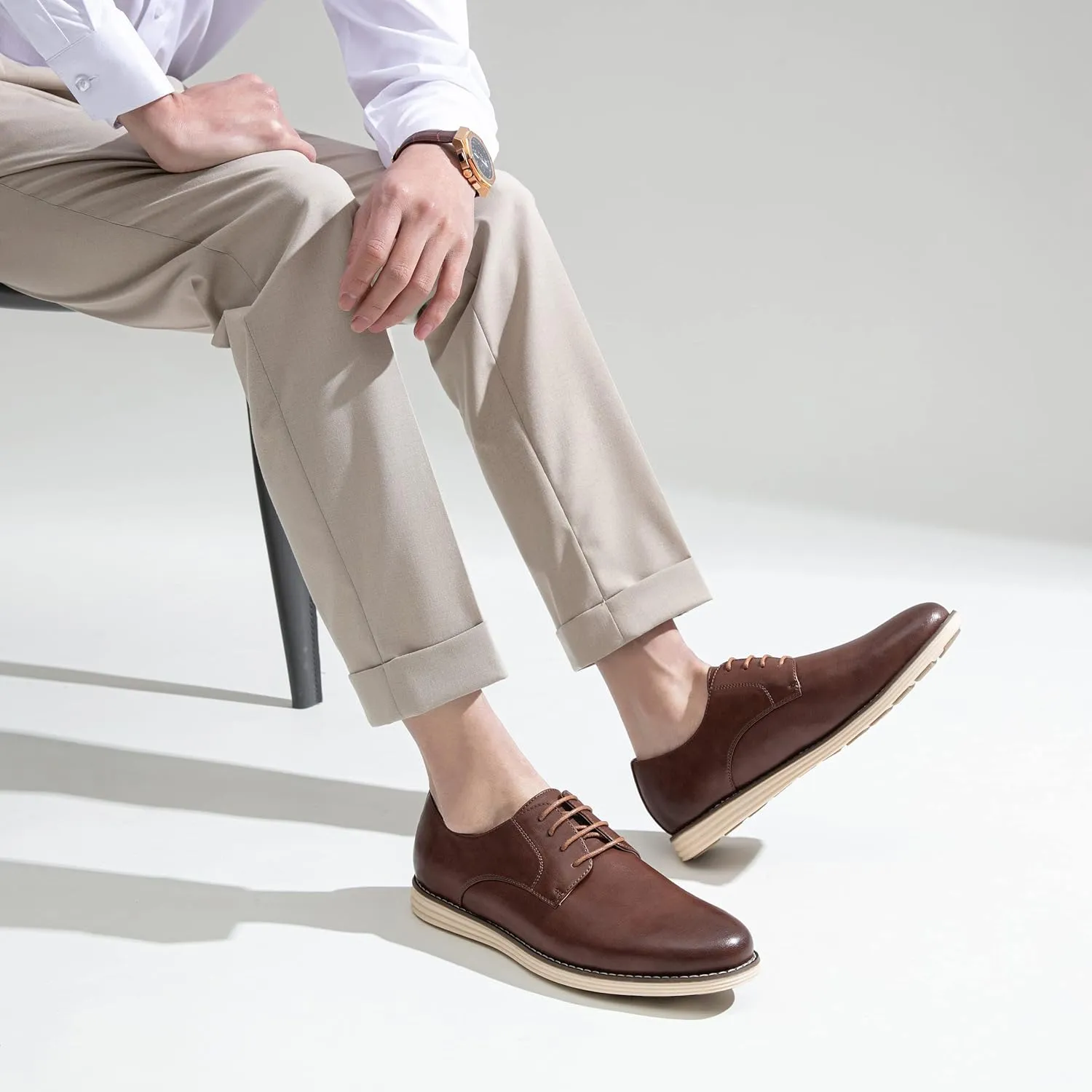 Vostey Men's Casual Dress Shoes Oxford Shoes Business Dress Dress Shoes for Men