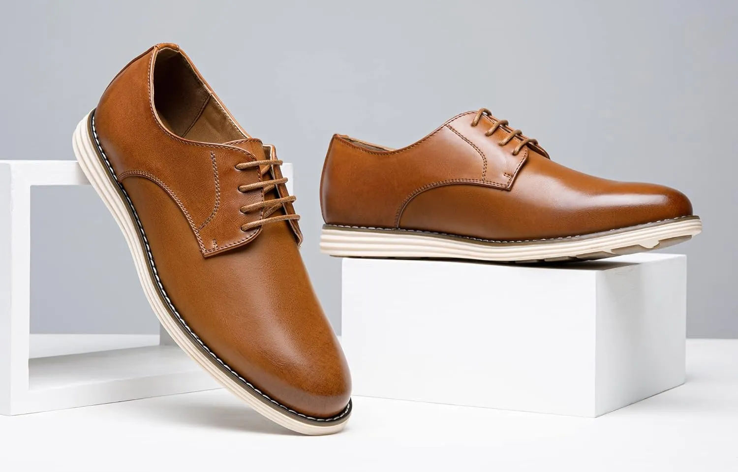 Vostey Men's Casual Dress Shoes Oxford Shoes Business Dress Dress Shoes for Men