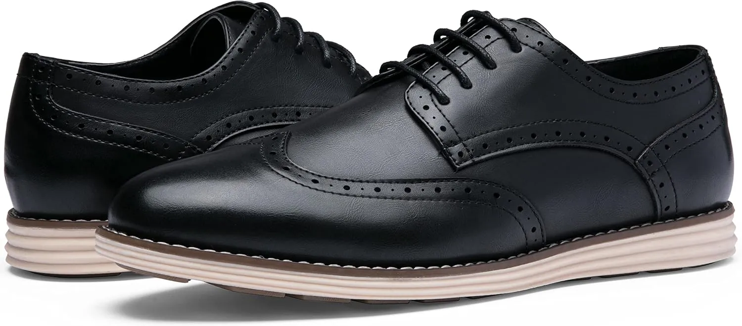 Vostey Men's Casual Dress Shoes Oxford Shoes Business Dress Dress Shoes for Men