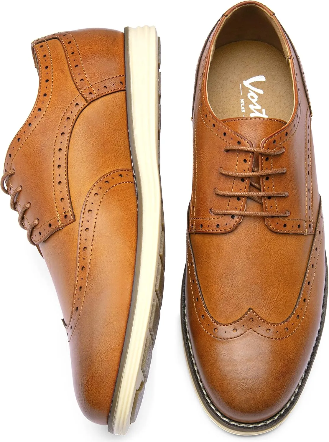 Vostey Men's Casual Dress Shoes Oxford Shoes Business Dress Dress Shoes for Men