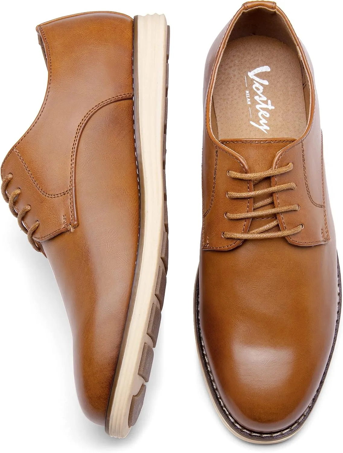 Vostey Men's Casual Dress Shoes Oxford Shoes Business Dress Dress Shoes for Men