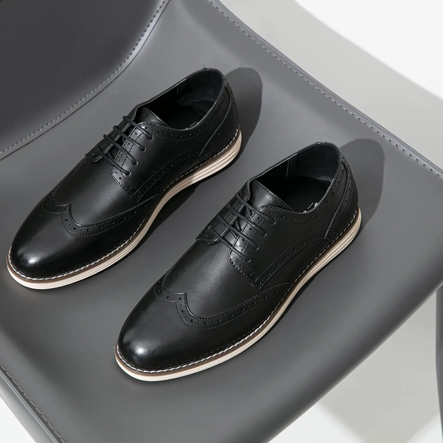 Vostey Men's Casual Dress Shoes Oxford Shoes Business Dress Dress Shoes for Men