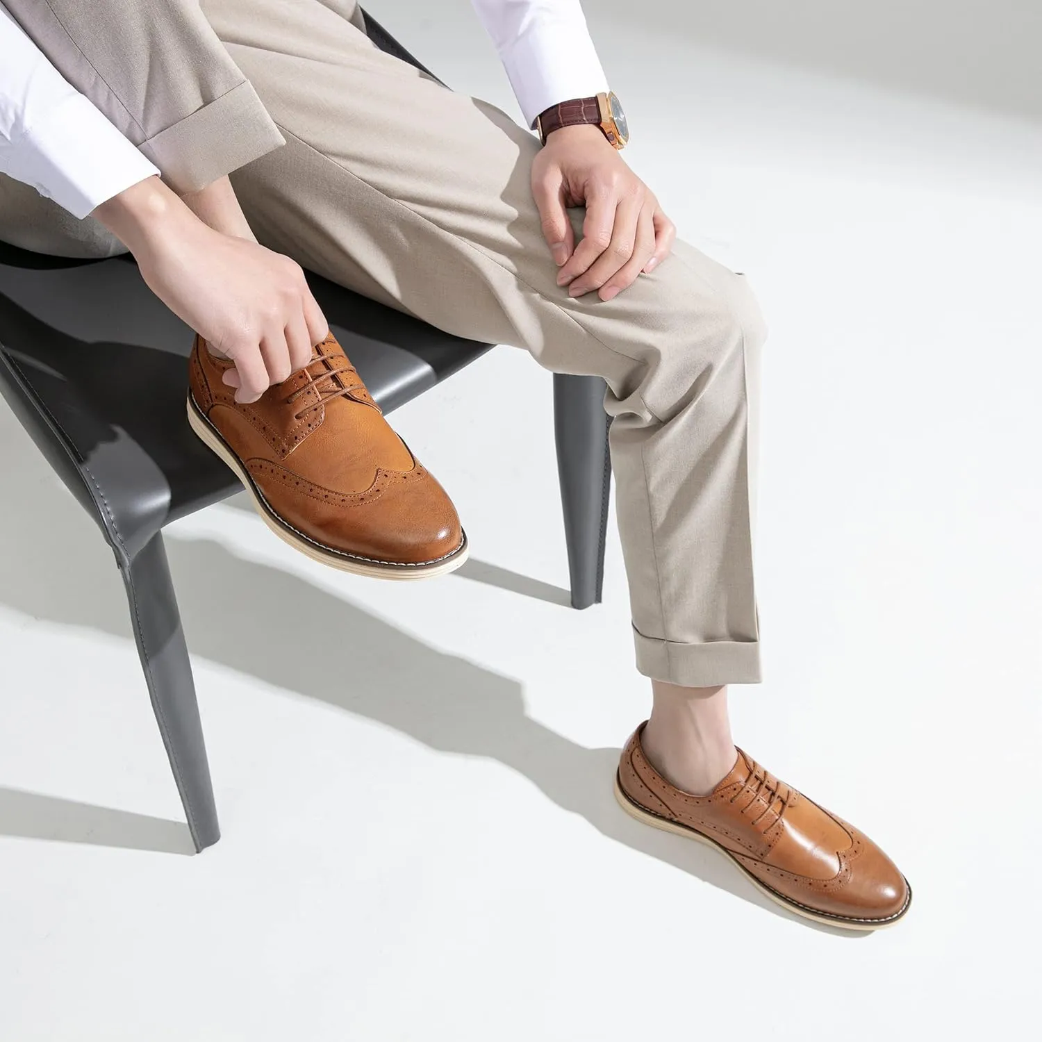 Vostey Men's Casual Dress Shoes Oxford Shoes Business Dress Dress Shoes for Men