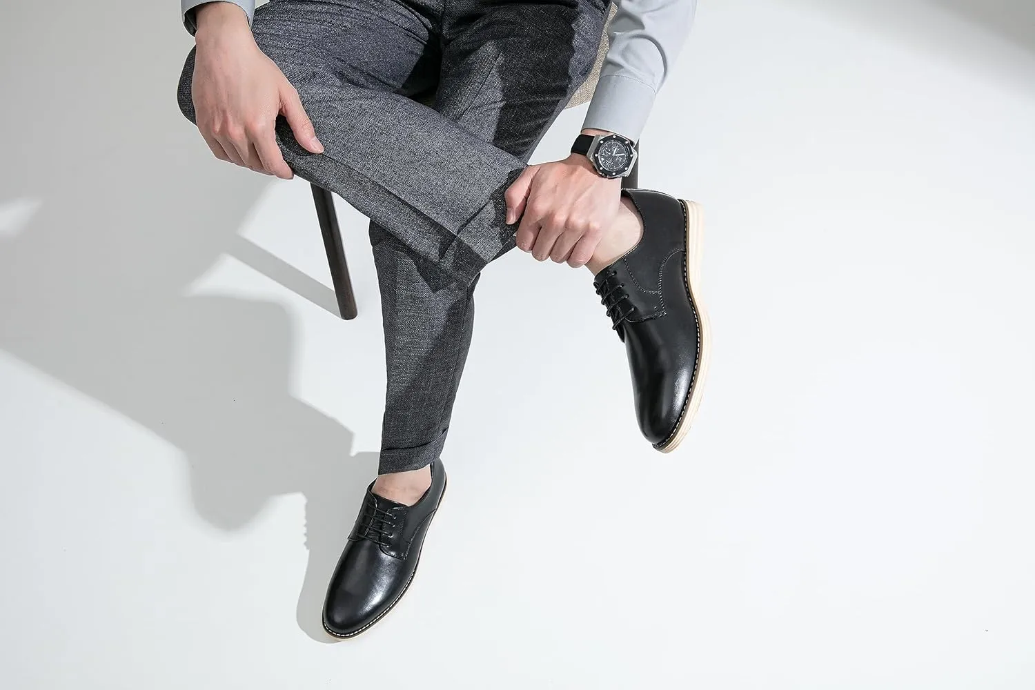 Vostey Men's Casual Dress Shoes Oxford Shoes Business Dress Dress Shoes for Men