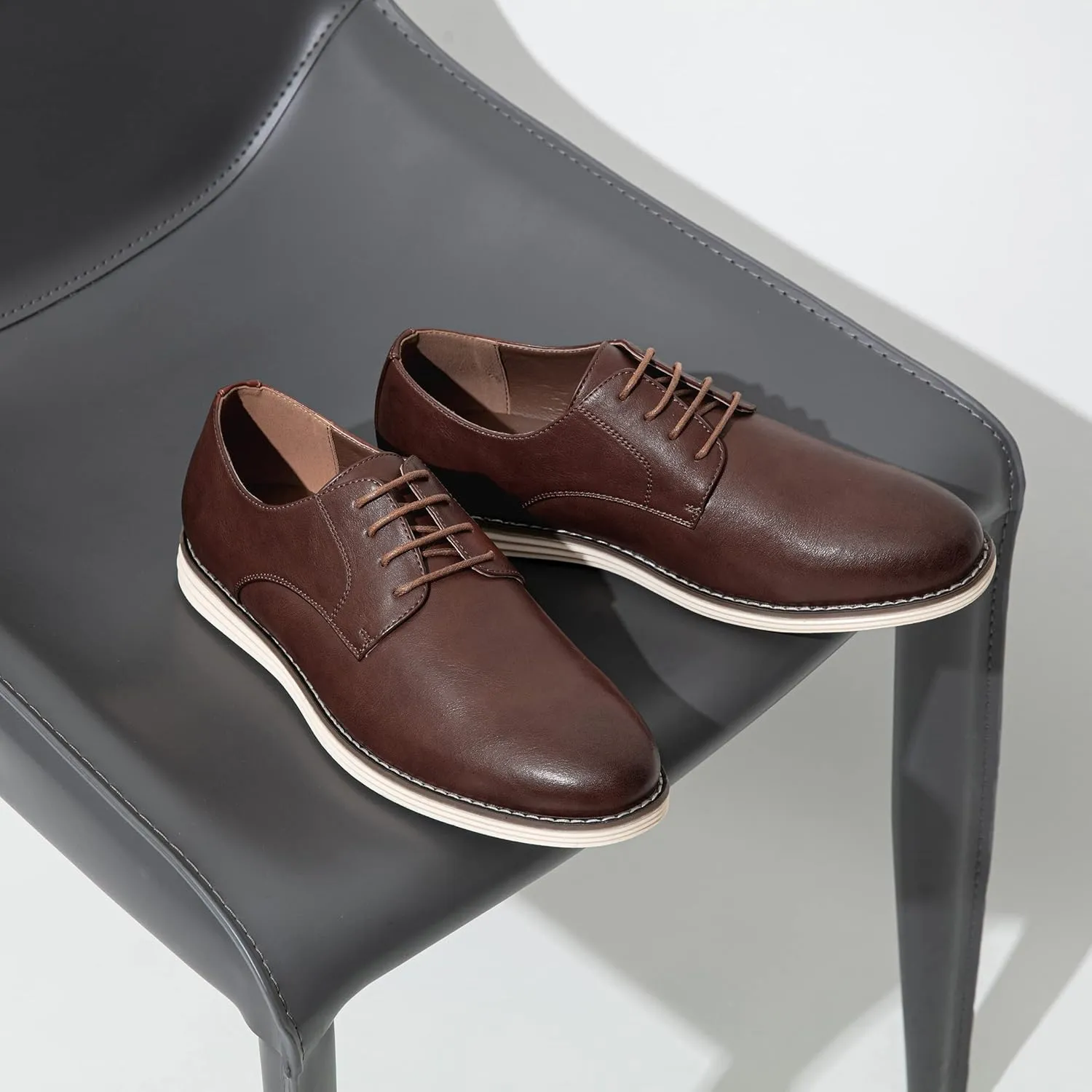 Vostey Men's Casual Dress Shoes Oxford Shoes Business Dress Dress Shoes for Men