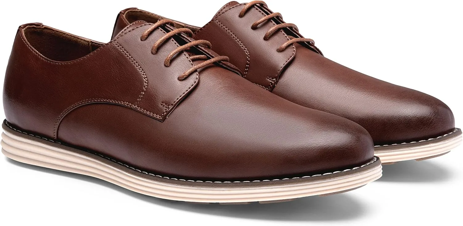 Vostey Men's Casual Dress Shoes Oxford Shoes Business Dress Dress Shoes for Men