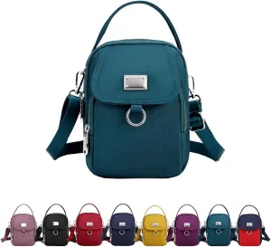 Waterproof Women Crossbody Bag Elegant Oxford Messenger Bags Simple for Work, Multi-pocket Storage Shoulder Handbag