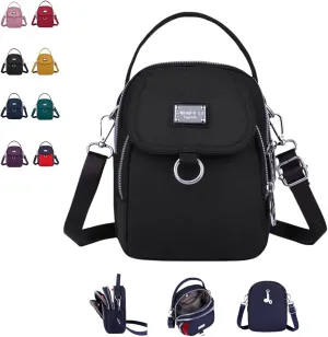 Waterproof Women Crossbody Bag Elegant Oxford Messenger Bags Simple for Work,Multi-Pocket Casual Messenger Bags Purse