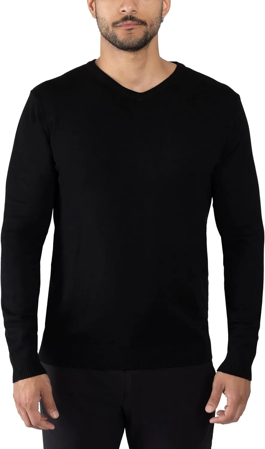 X RAY Mens V Neck Sweater, Basic Slim Fit Pullover, V-Neck Dress Sweater for Men Fall Winter (Available in Big & Tall)