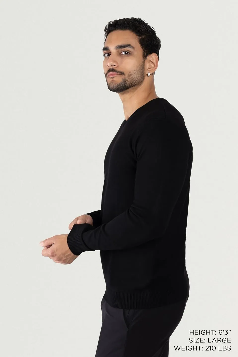 X RAY Mens V Neck Sweater, Basic Slim Fit Pullover, V-Neck Dress Sweater for Men Fall Winter (Available in Big & Tall)