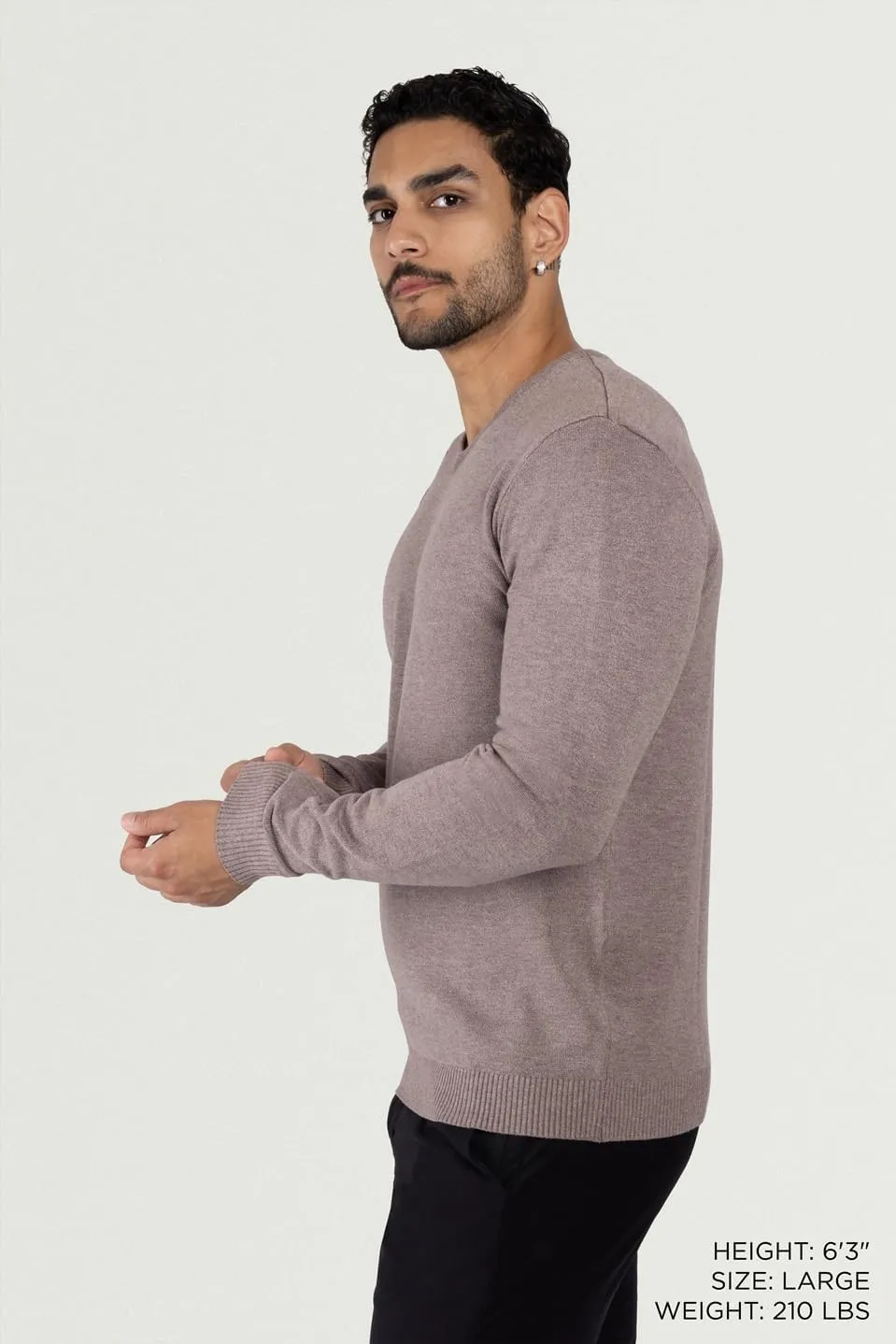 X RAY Mens V Neck Sweater, Basic Slim Fit Pullover, V-Neck Dress Sweater for Men Fall Winter (Available in Big & Tall)