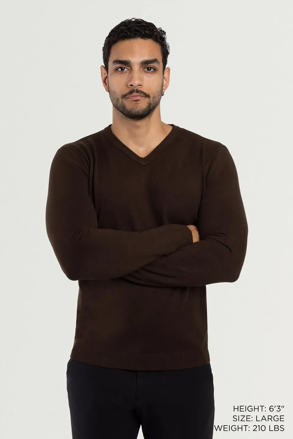 X RAY Mens V Neck Sweater, Basic Slim Fit Pullover, V-Neck Dress Sweater for Men Fall Winter (Available in Big & Tall)