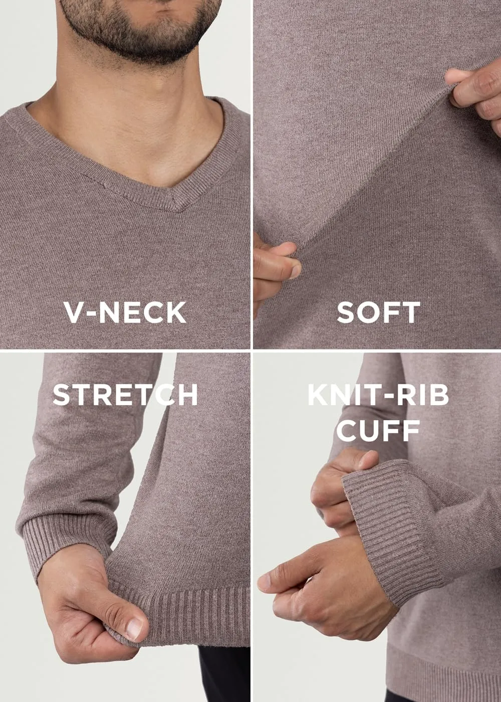 X RAY Mens V Neck Sweater, Basic Slim Fit Pullover, V-Neck Dress Sweater for Men Fall Winter (Available in Big & Tall)