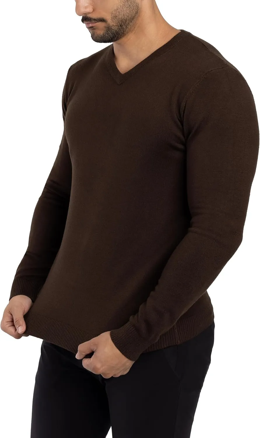 X RAY Mens V Neck Sweater, Basic Slim Fit Pullover, V-Neck Dress Sweater for Men Fall Winter (Available in Big & Tall)