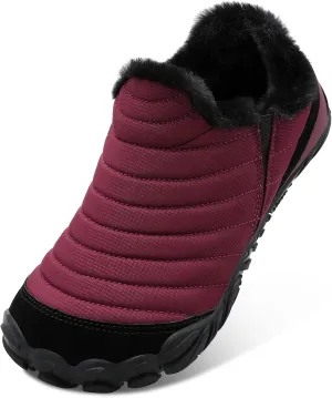 XIHALOOK Womens Mens Slip on House Shoes Faux Fur Memory Foam Slippers with Anti-Skid Rubber Sole for Indoor Outdoor